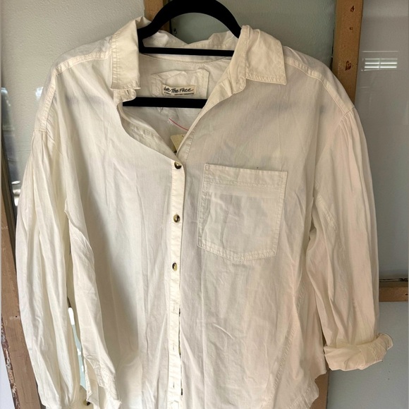 WE THE FREE unique white button down! See photos for all the design details!! - Picture 1 of 14